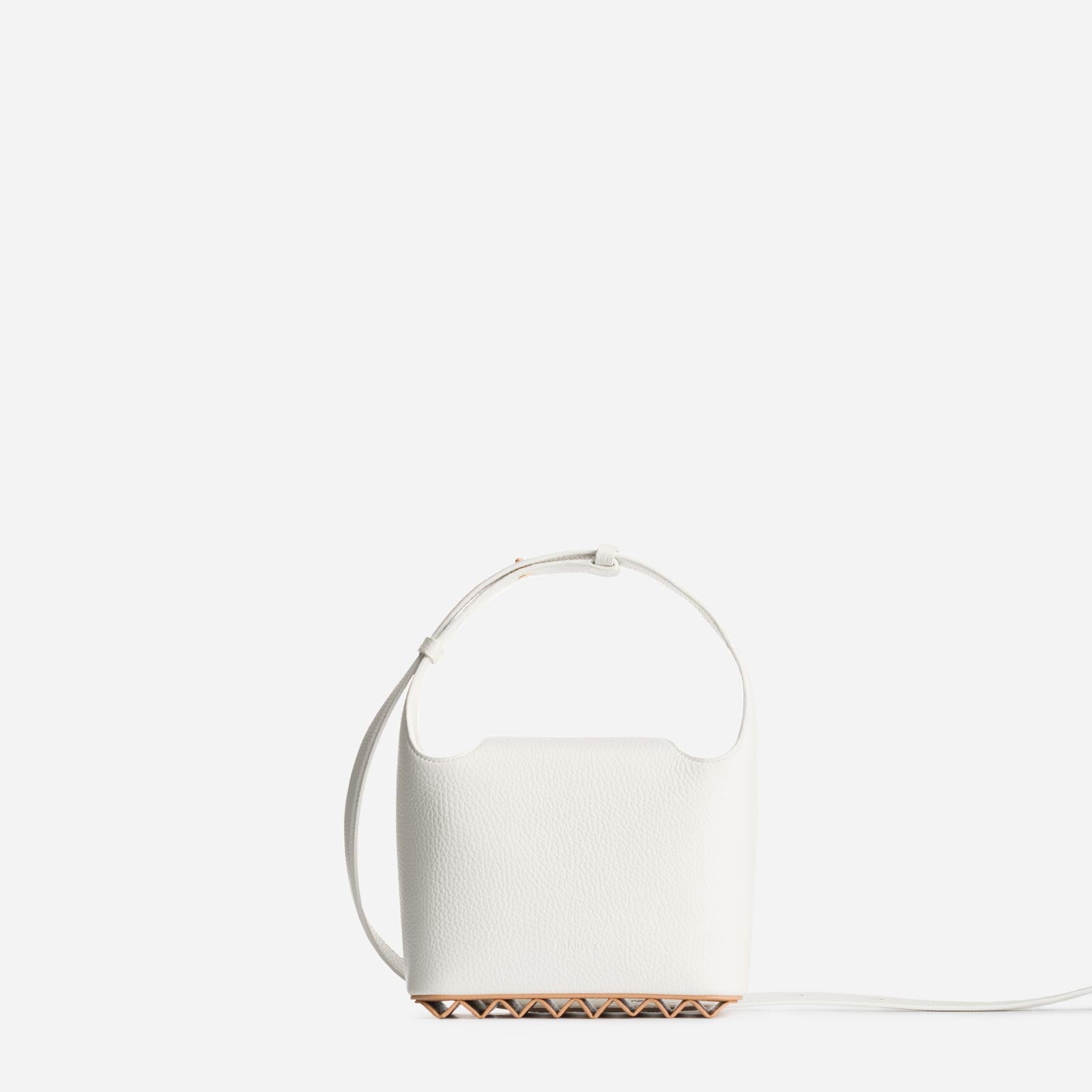 White discount wooden bag