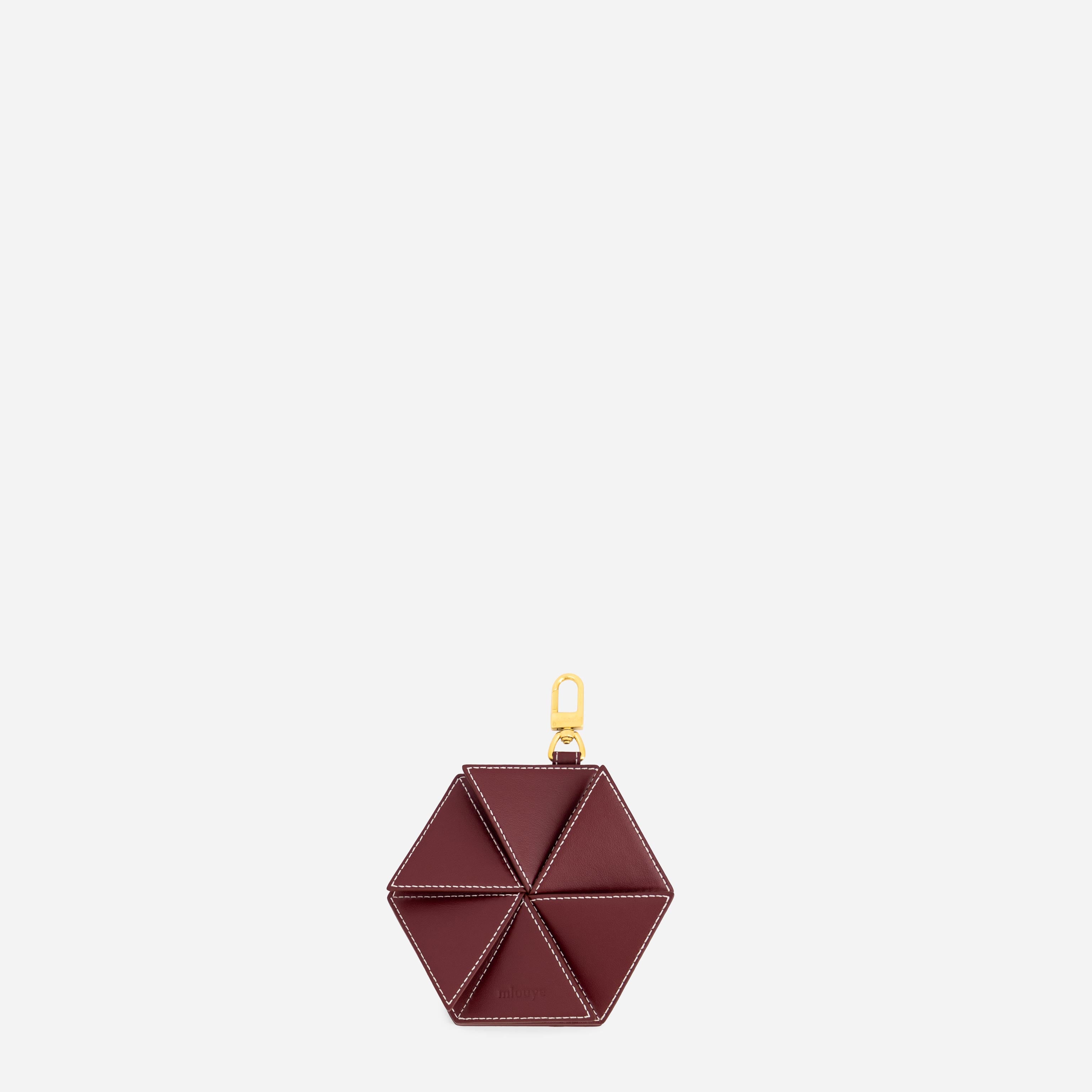 Hexagon Charm - Bordeaux