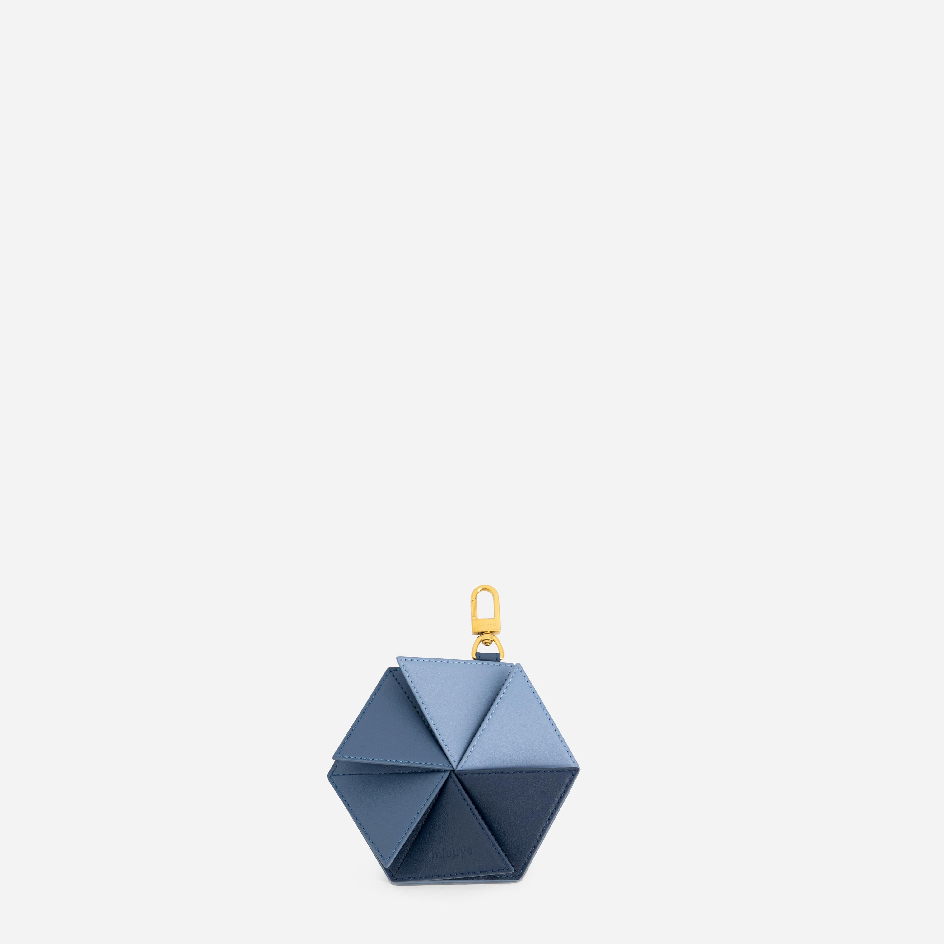 Hexagon Charm - Denim