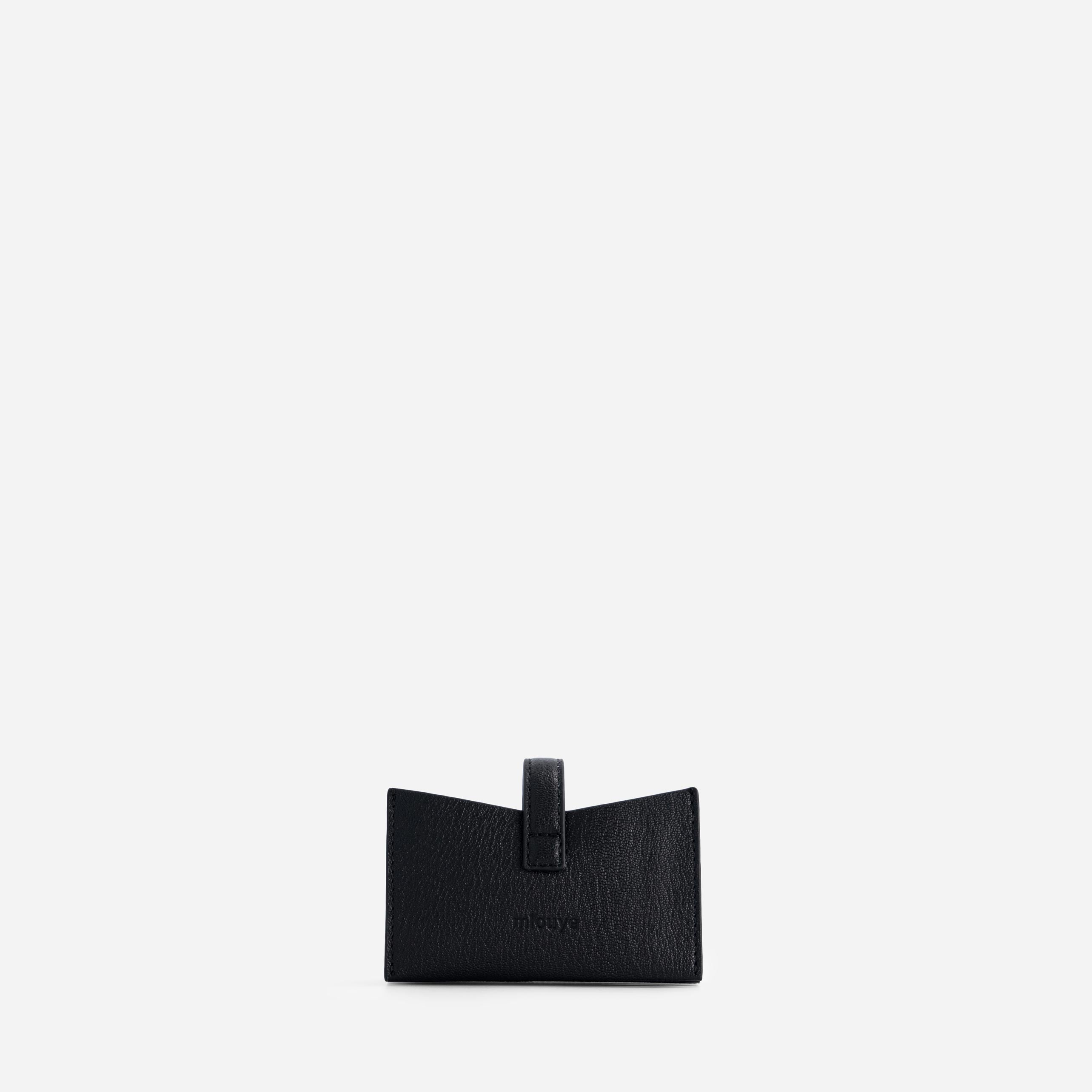 Isla Cardholder - Chèvre Black