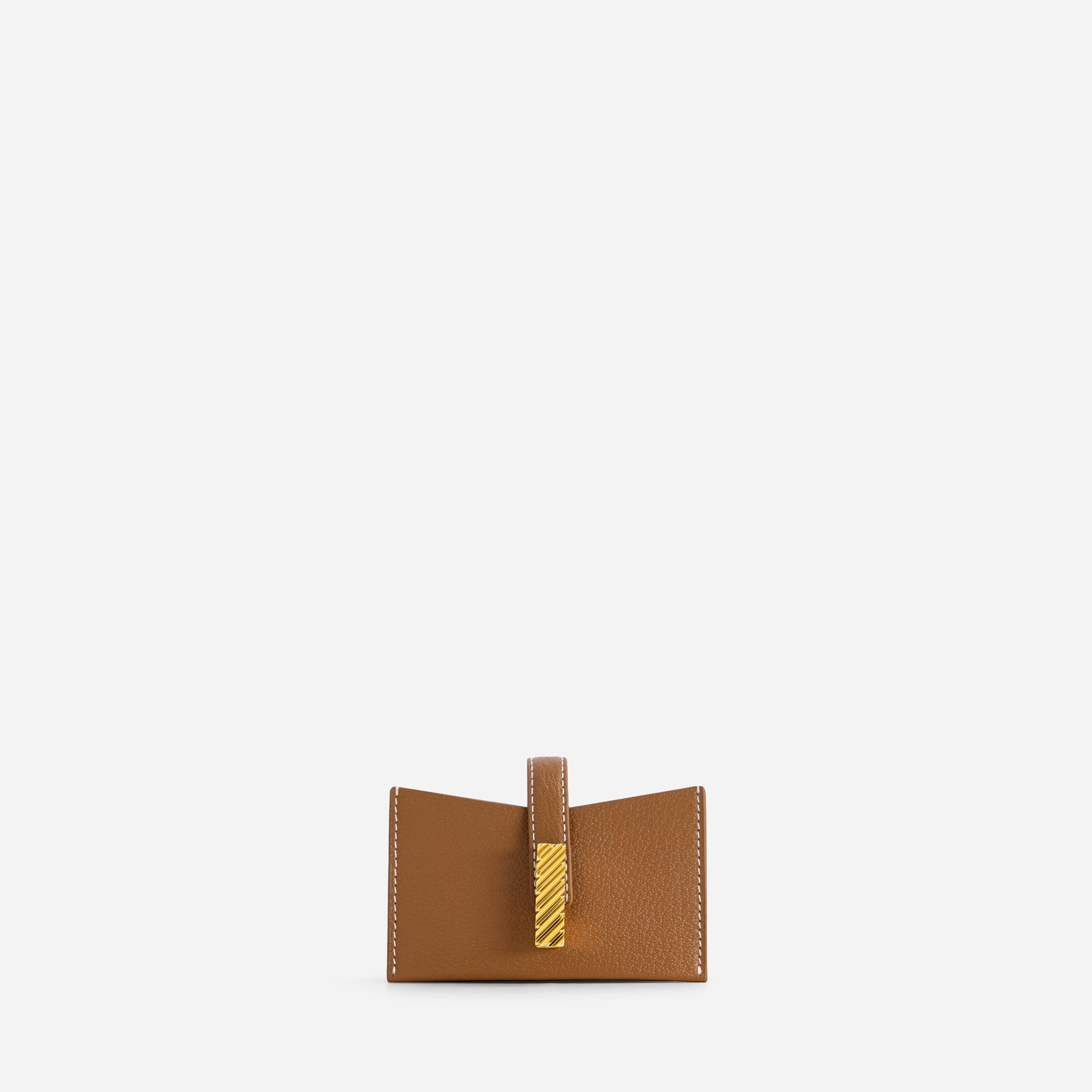 Isla Cardholder - Chèvre Tan