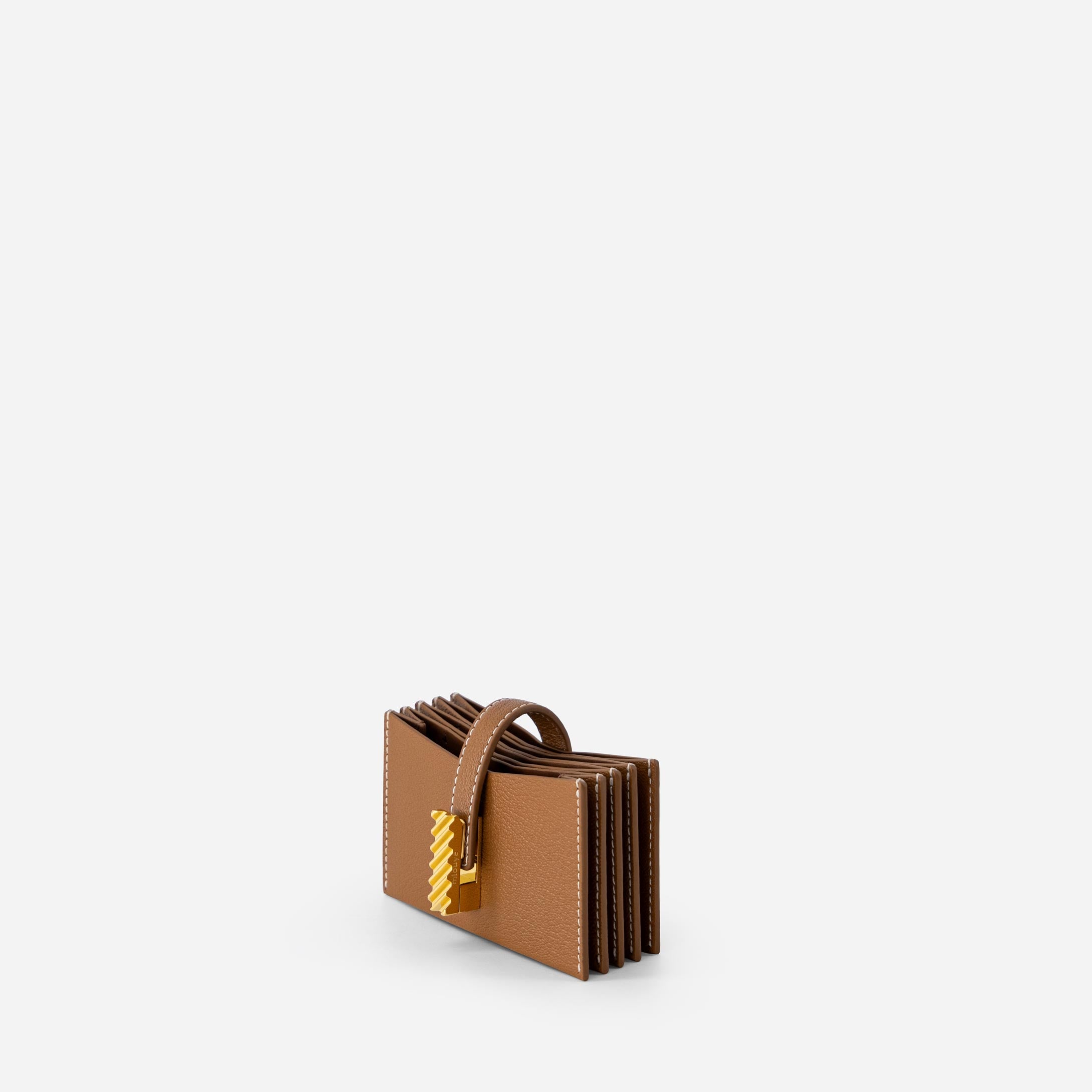 Isla Cardholder - Chèvre Tan