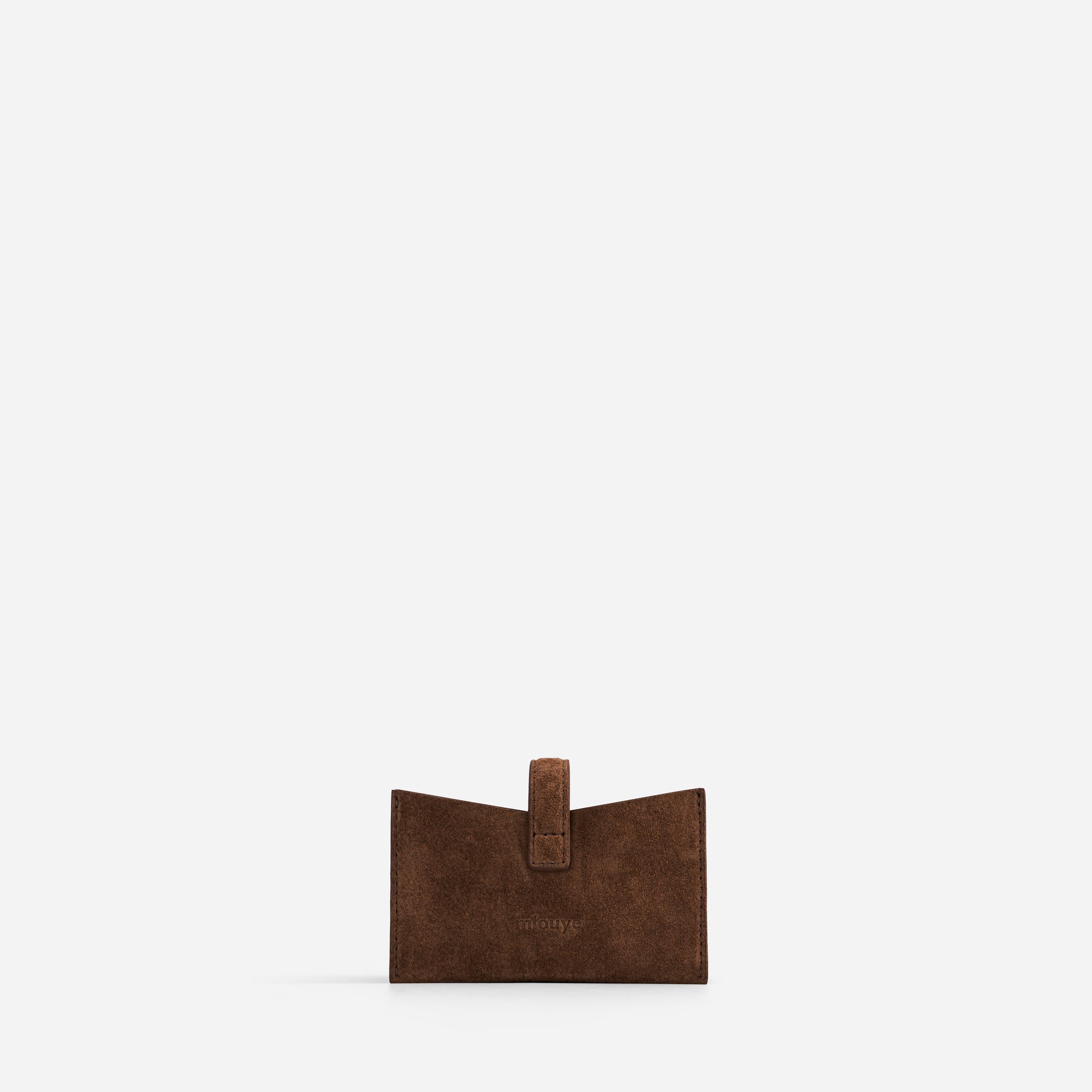 Isla Cardholder - Suede Espresso