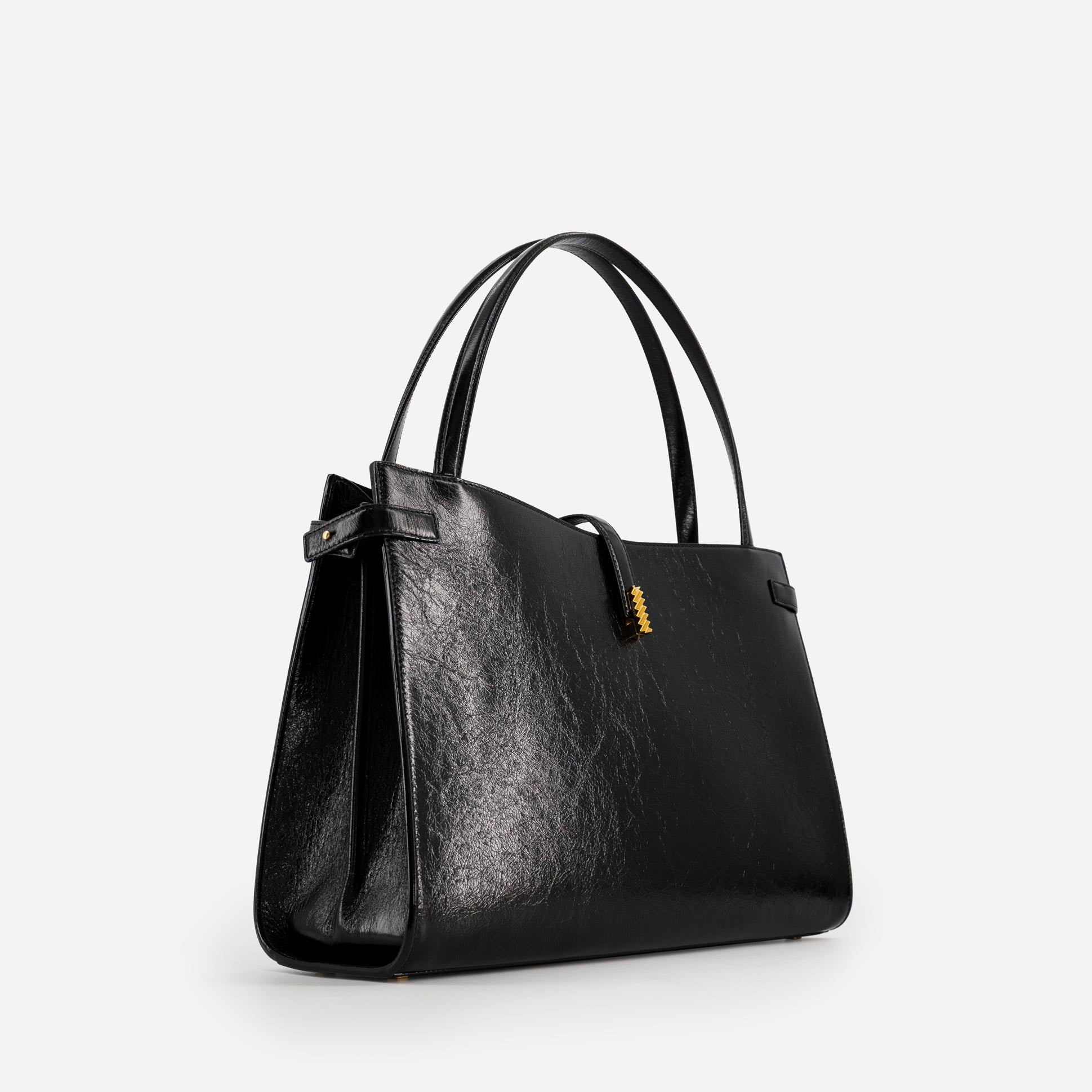 Isla Tote - Crinkled Black