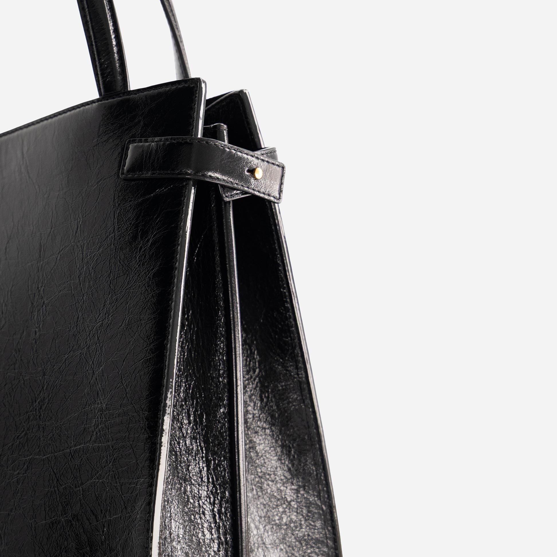 Isla Tote - Crinkled Black