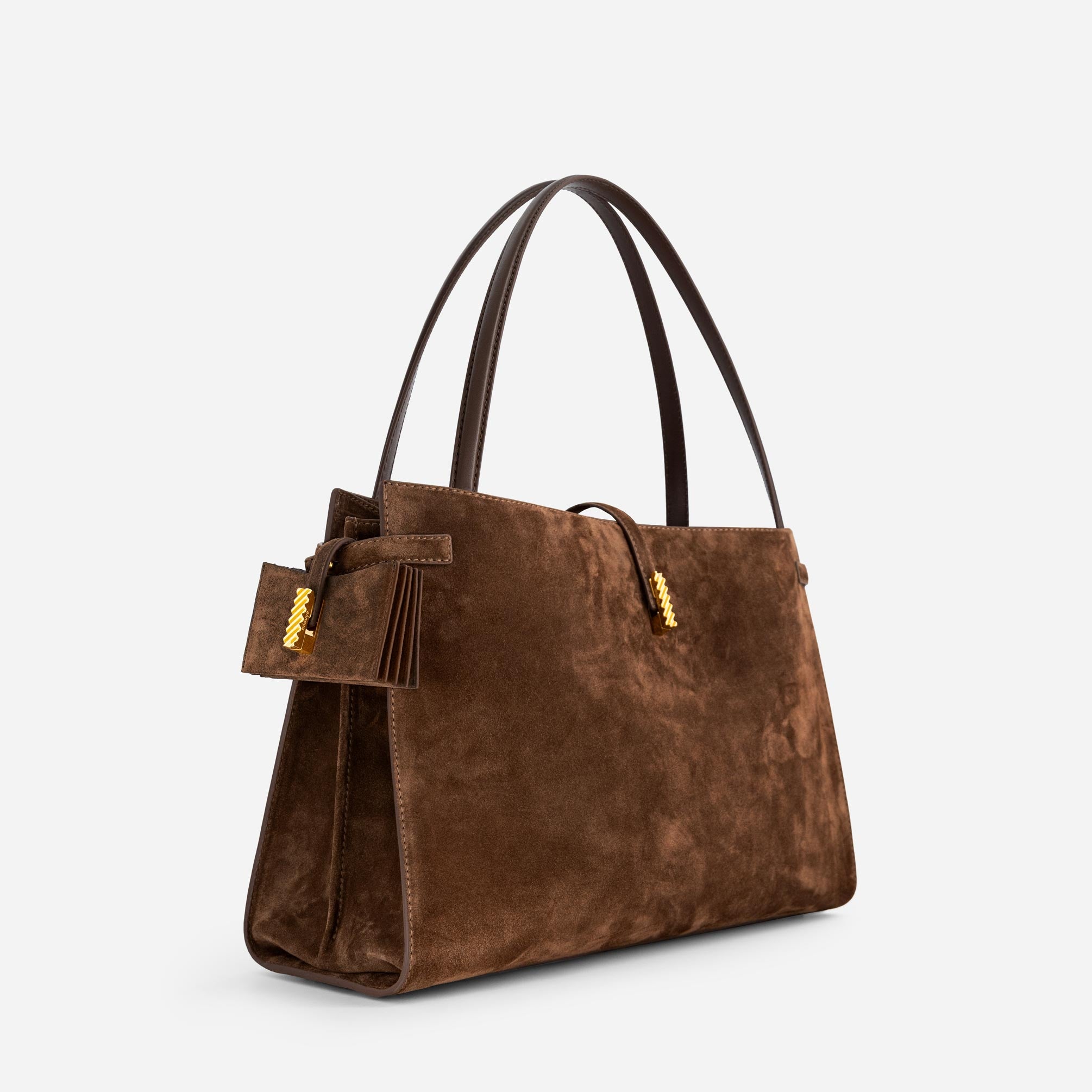 Isla Tote - Suede Espresso