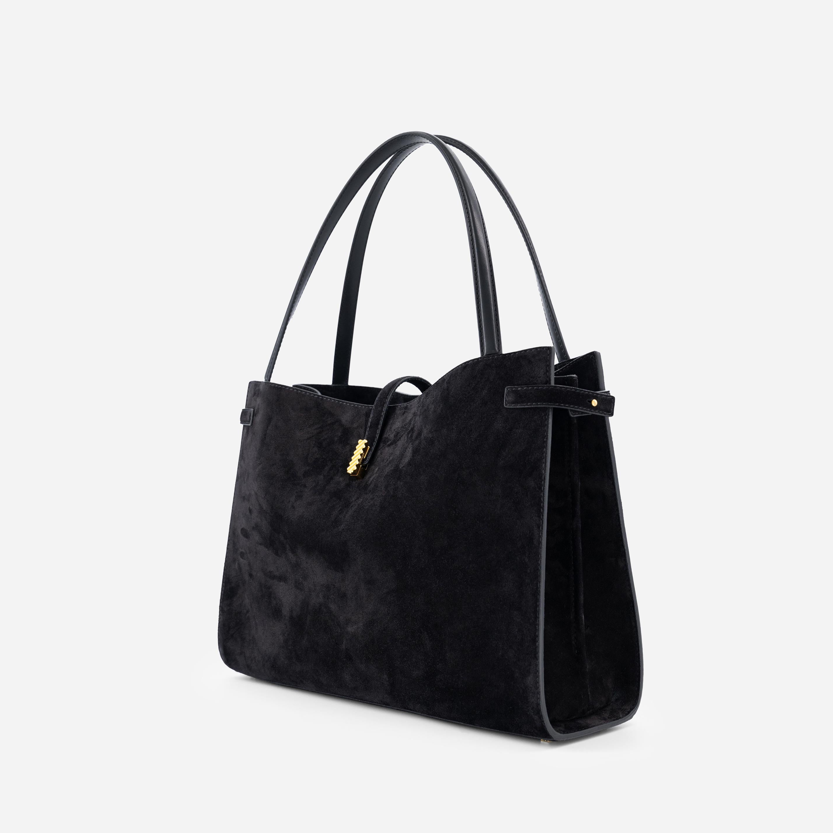 Isla Tote - Suede Black