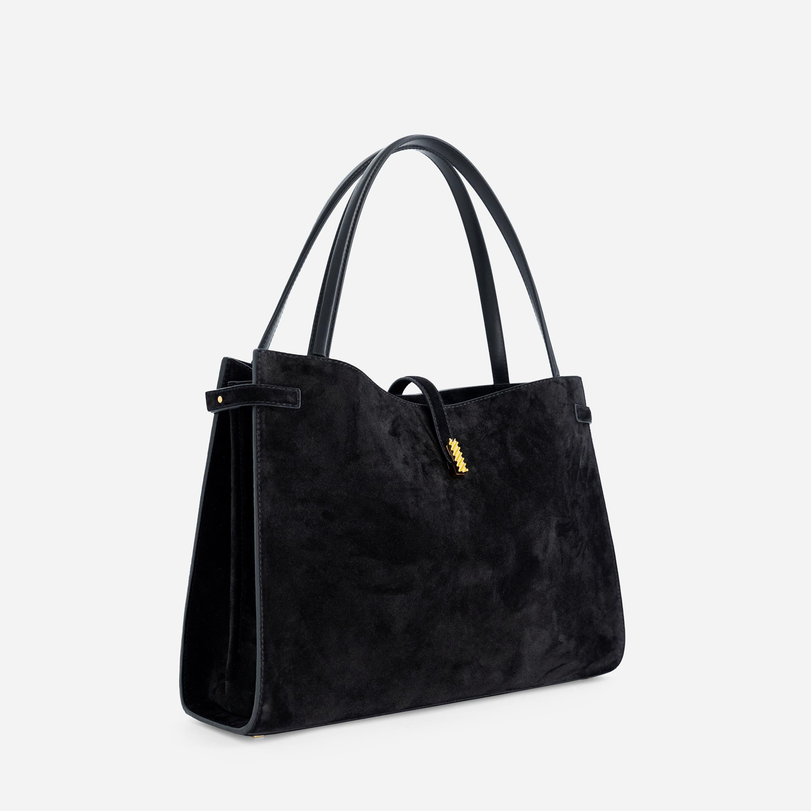 Isla Tote - Suede Black