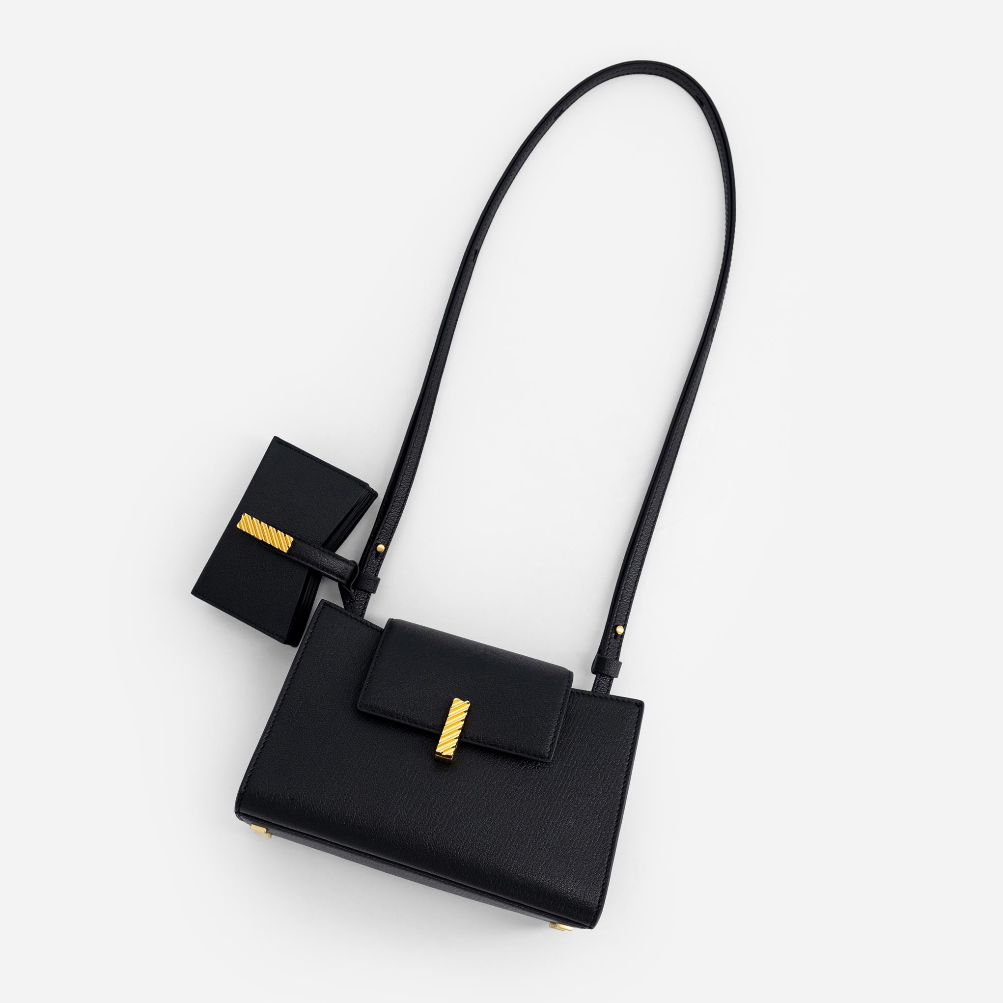 Isla Cardholder - Chèvre Black