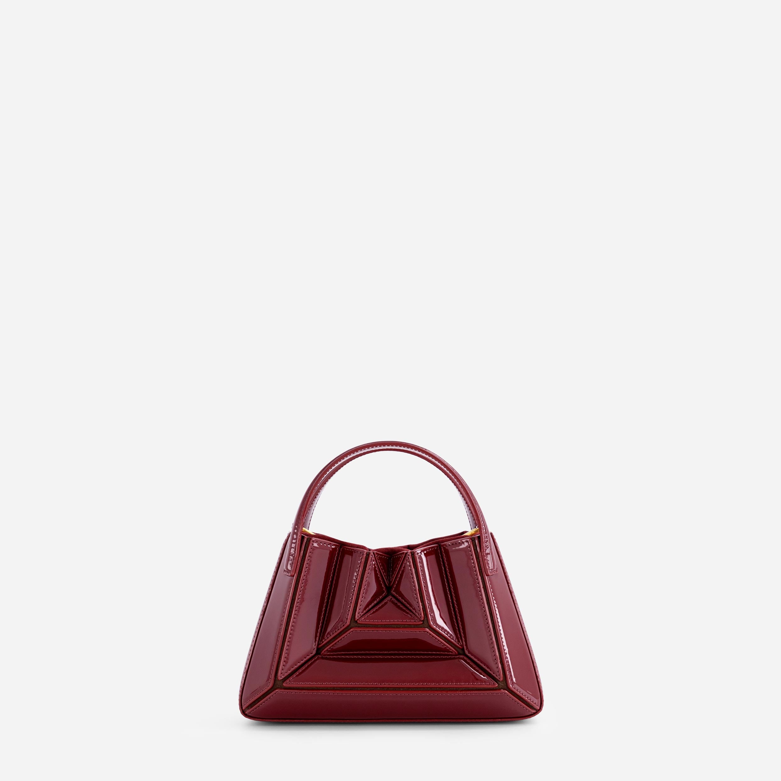 Mini Sera Tote - Patent Bordeaux