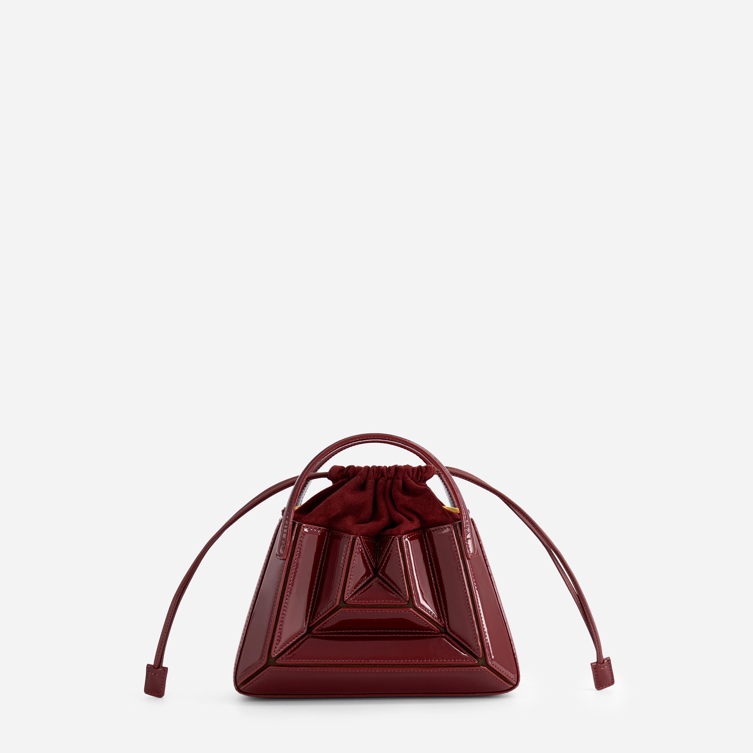 Mini Sera Tote - Patent Bordeaux