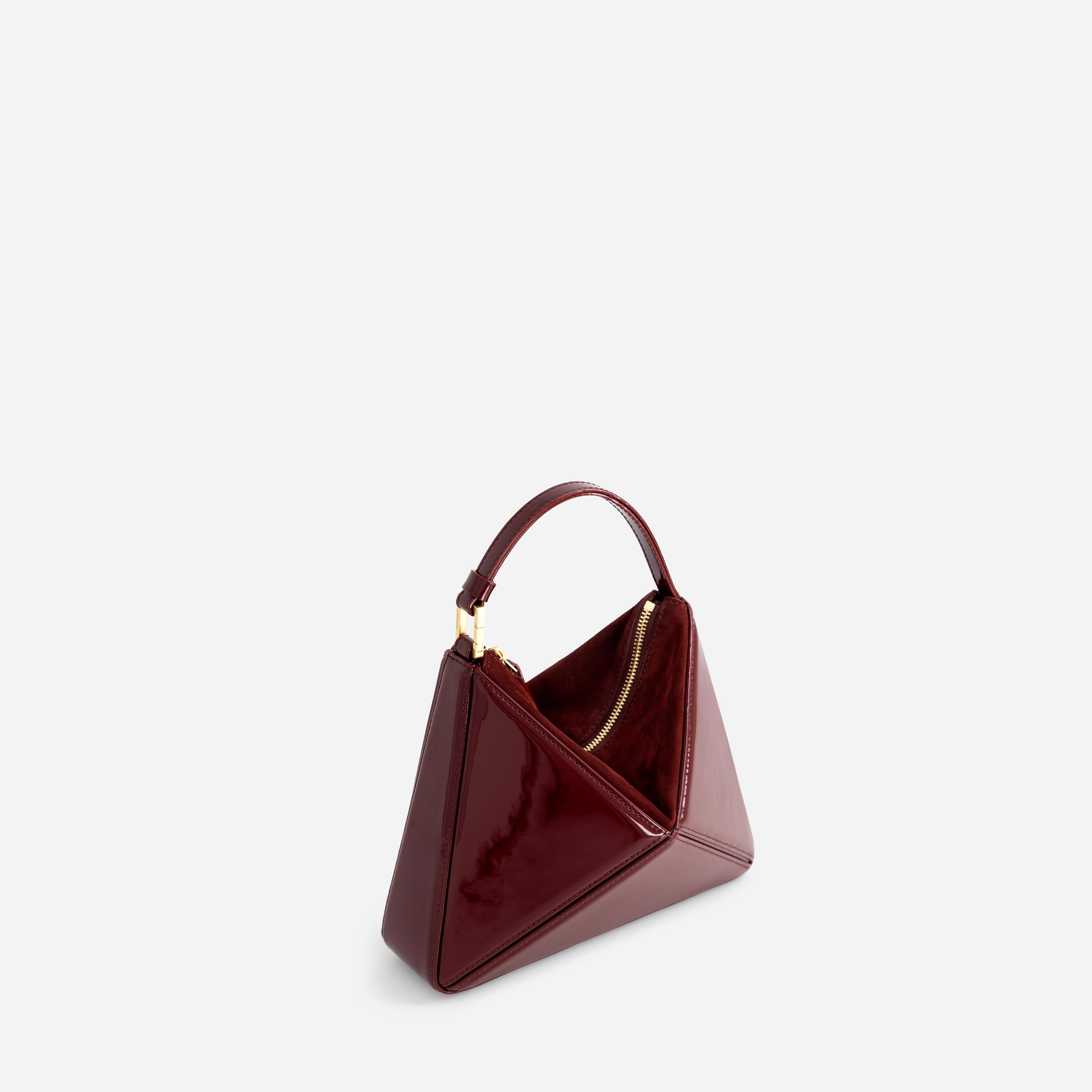 Mini Flex Bag - Patent Bordeaux