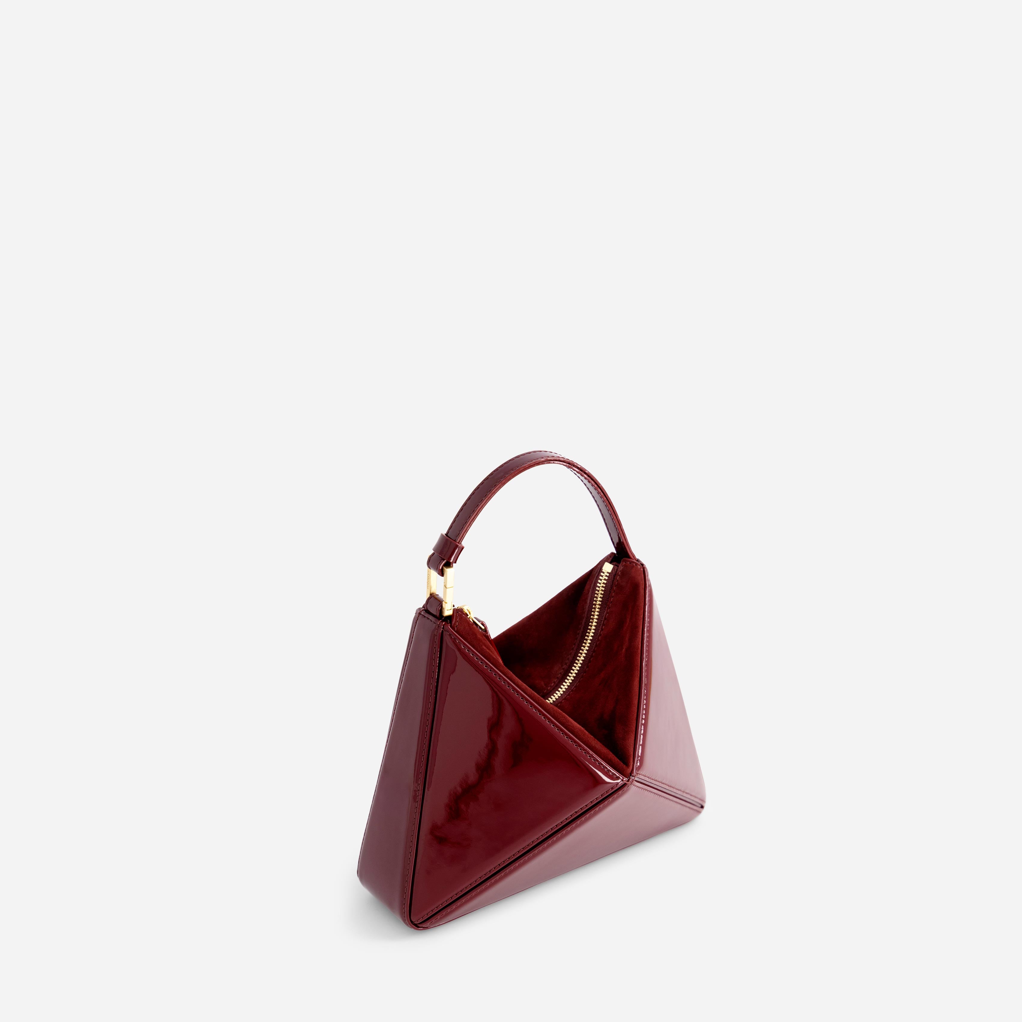 Mini Flex Bag - Patent Bordeaux