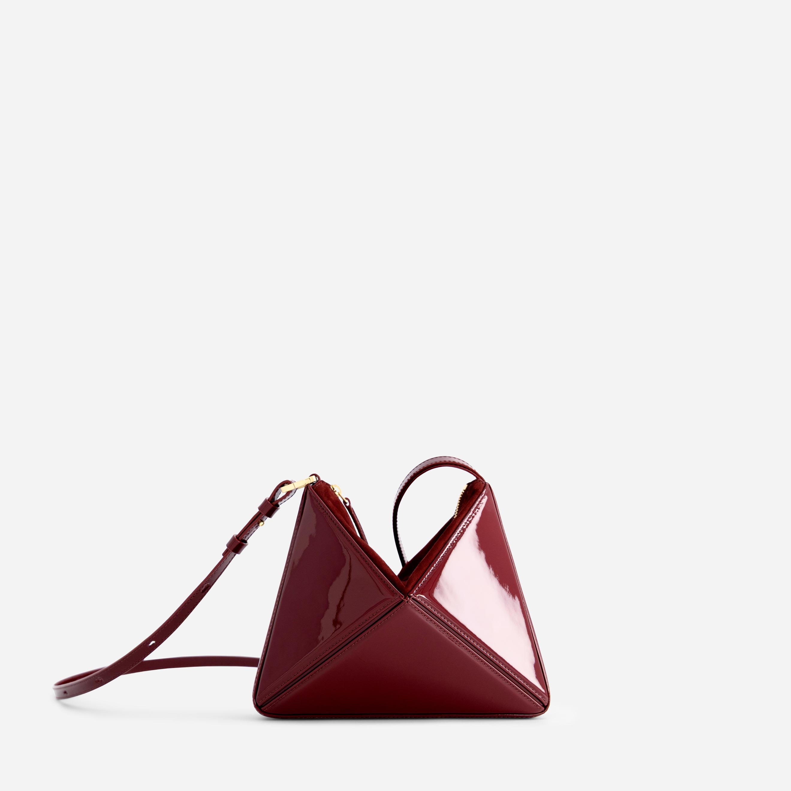 Mini Flex Bag - Patent Bordeaux