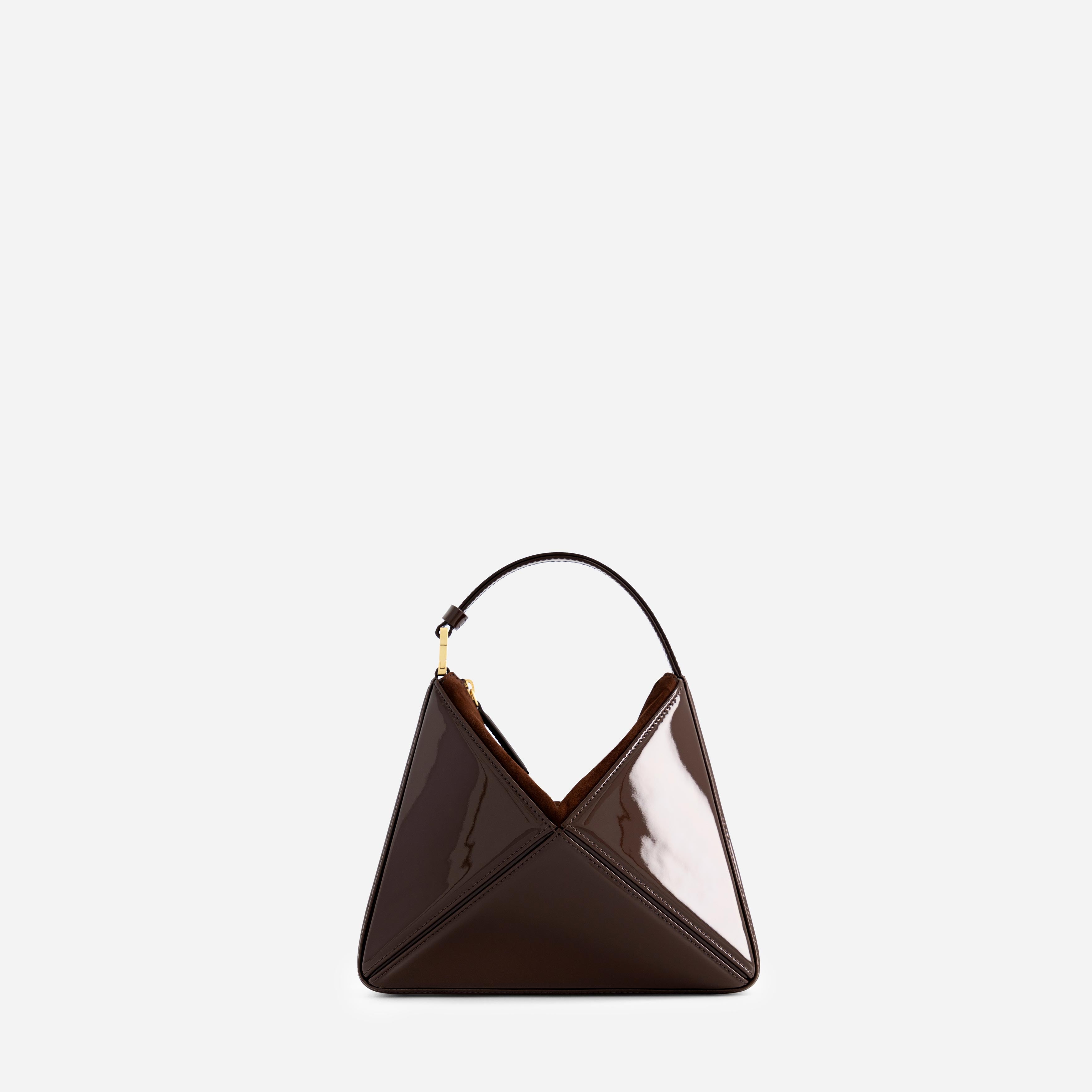 Mini Flex Bag - Patent Brown