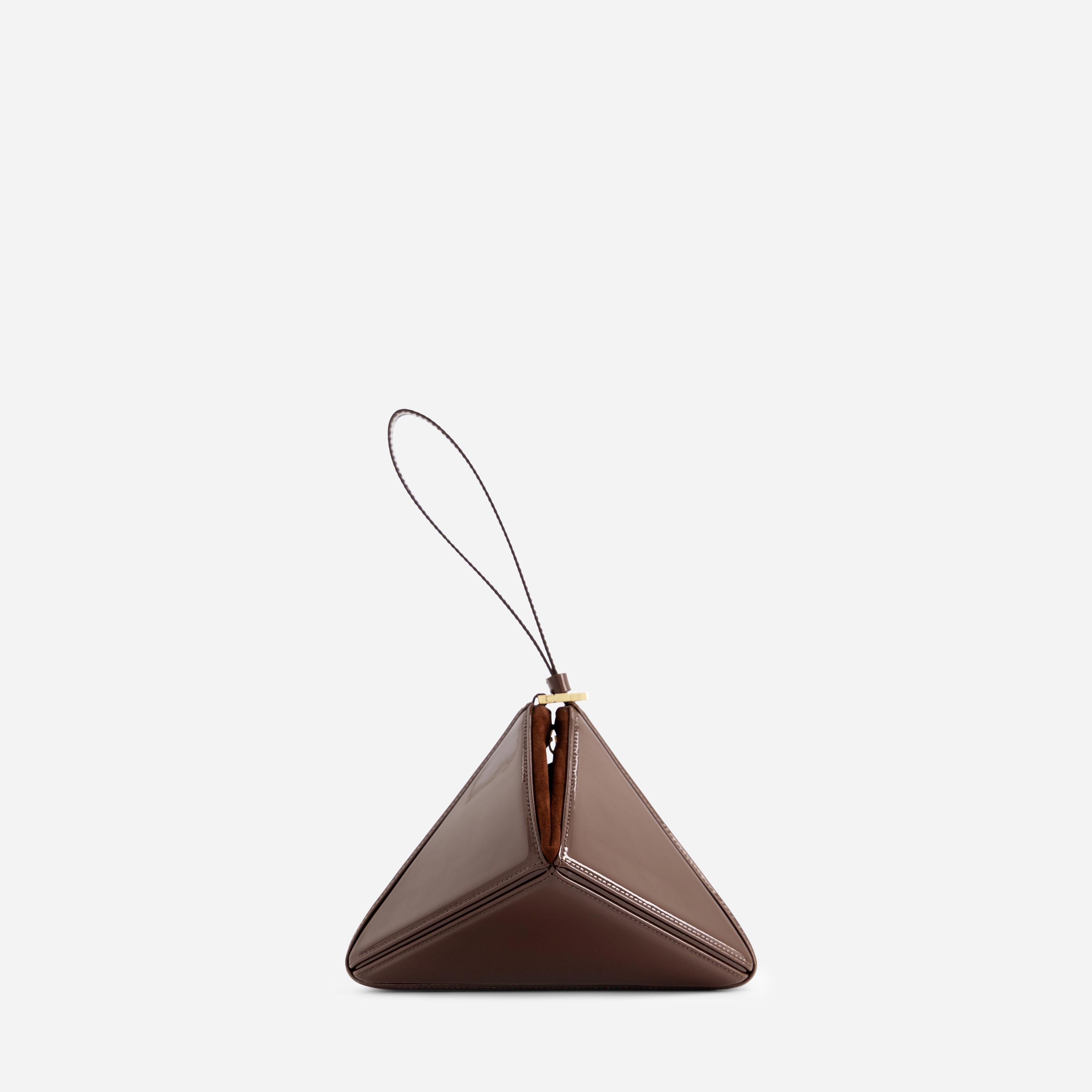 Mini Flex Bag - Patent Brown