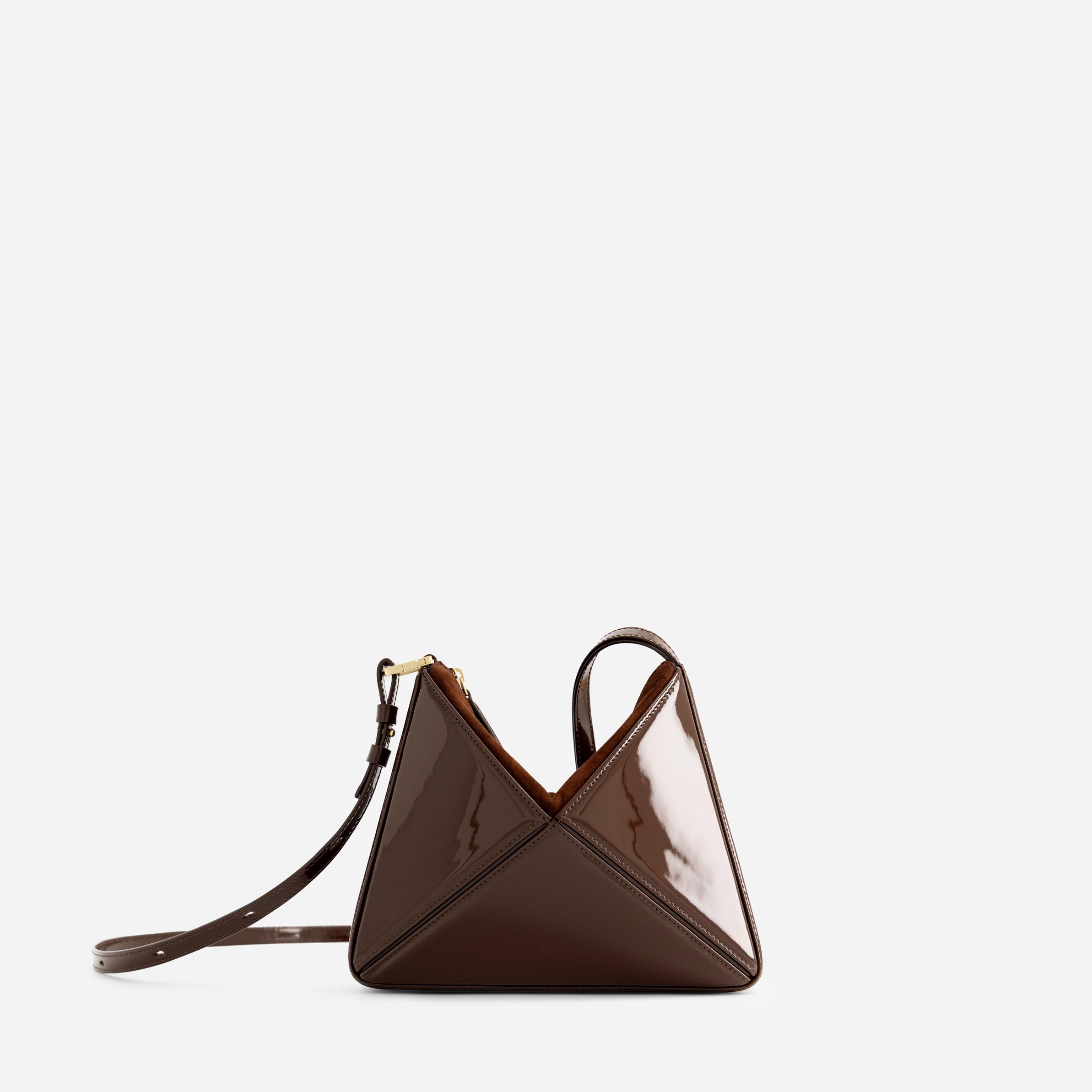 Mini Flex Bag - Patent Brown