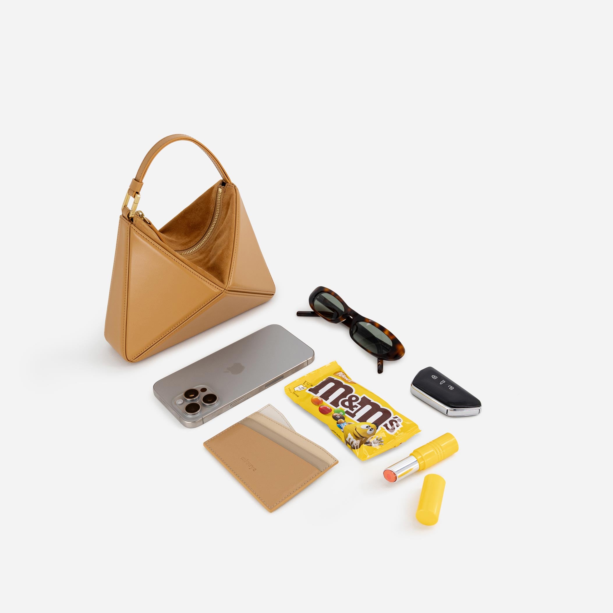 Mini Flex Bag - Patent Brown