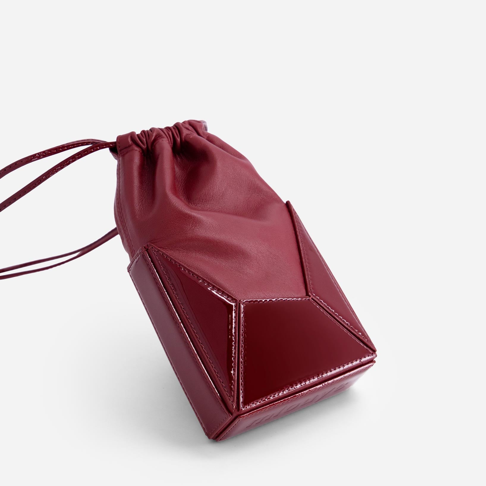 Naomi Phone Pouch - Patent Bordeaux