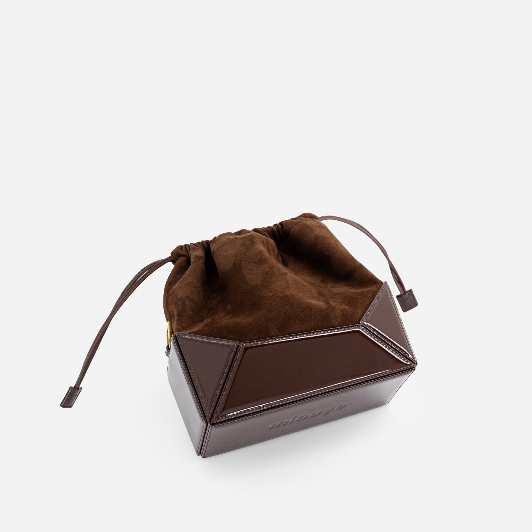 Naomi Pouch - Patent Brown