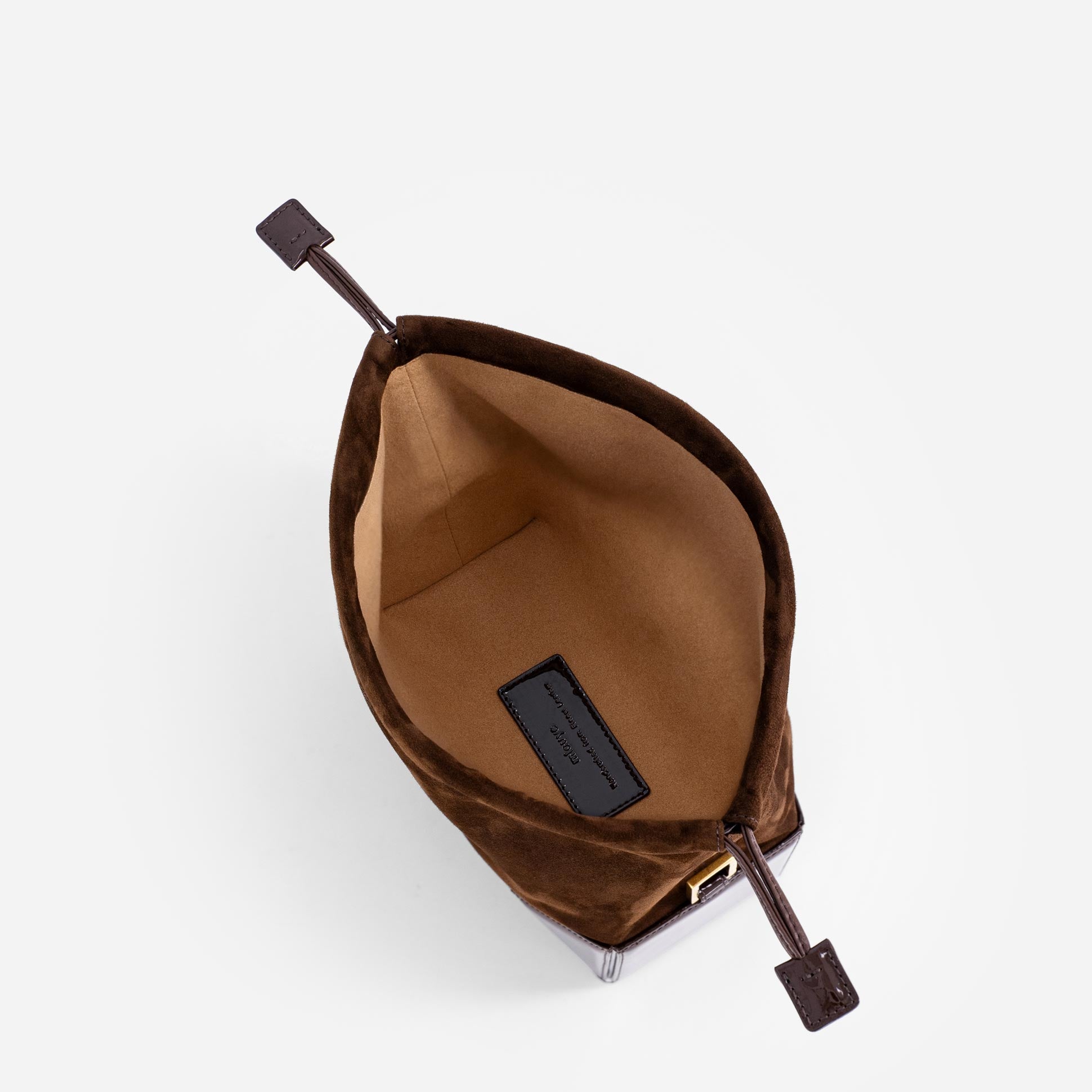 Naomi Pouch - Patent Brown