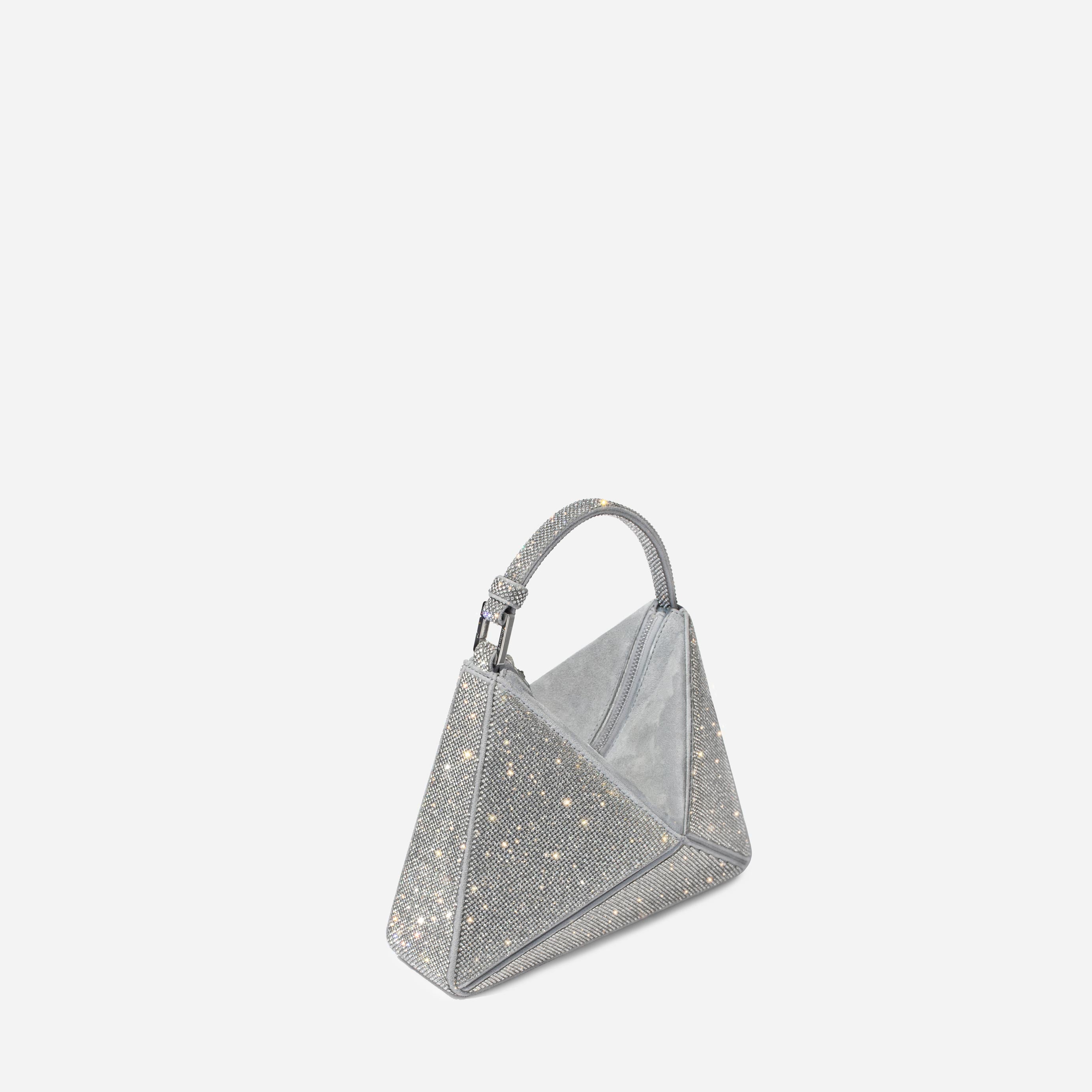 Mini Flex Bag - Crystal with Suede Top