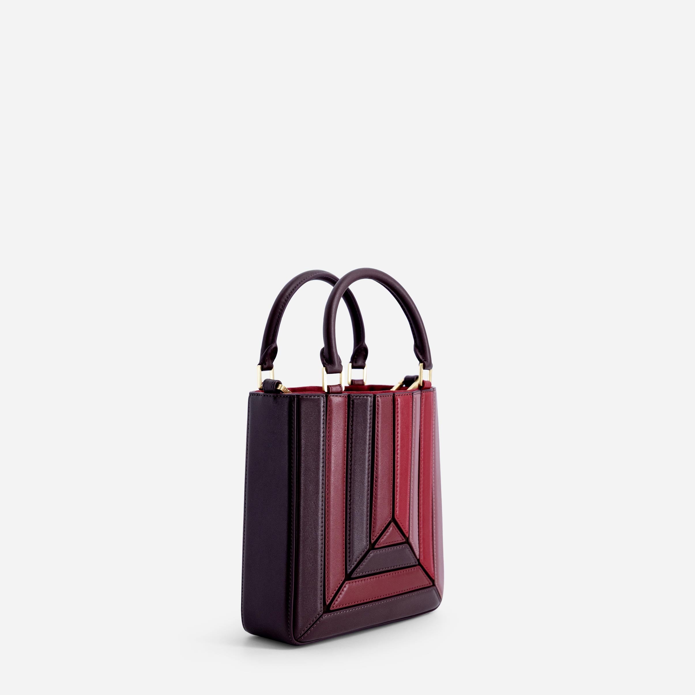 Sera Tall Tote Mini - Cranberry