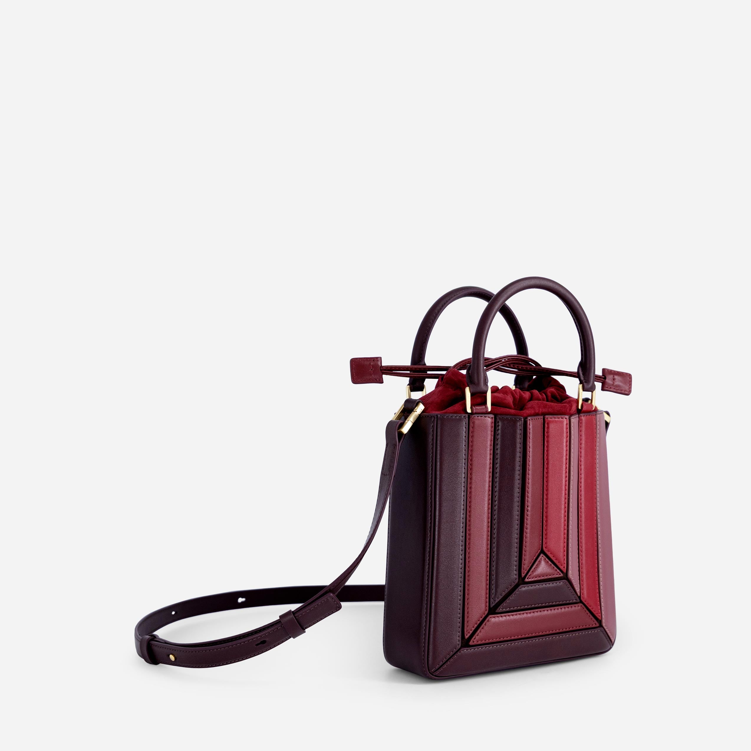 Sera Tall Tote Mini - Cranberry