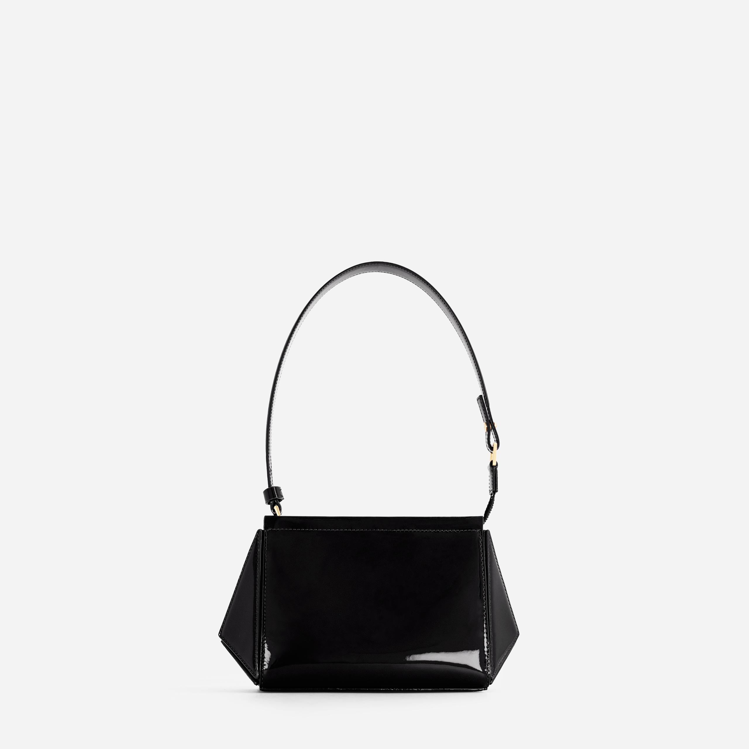 Small Triangle Pouch - Patent Black