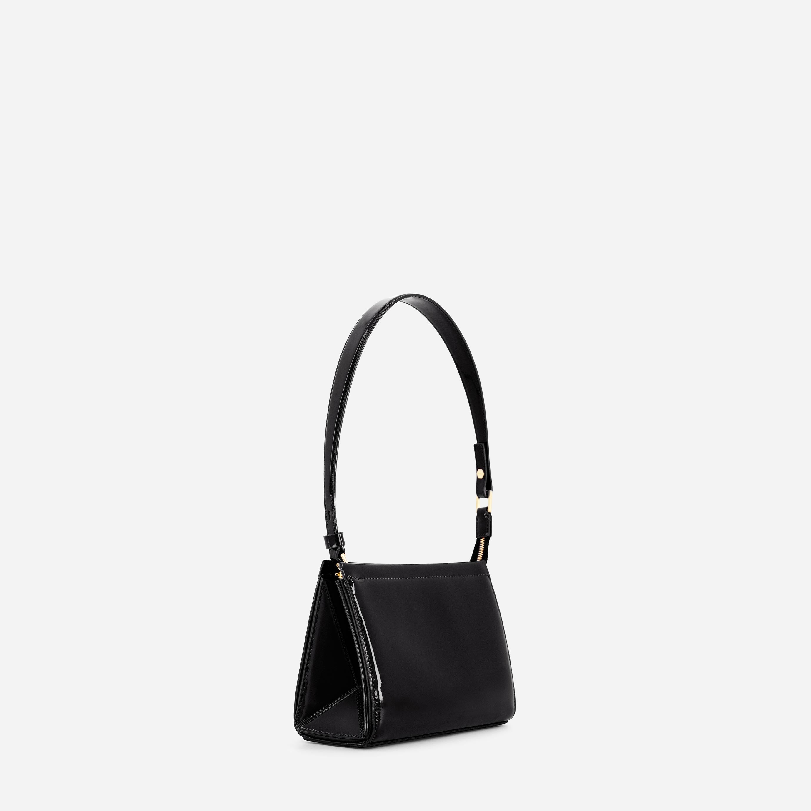 Small Triangle Pouch - Patent Black