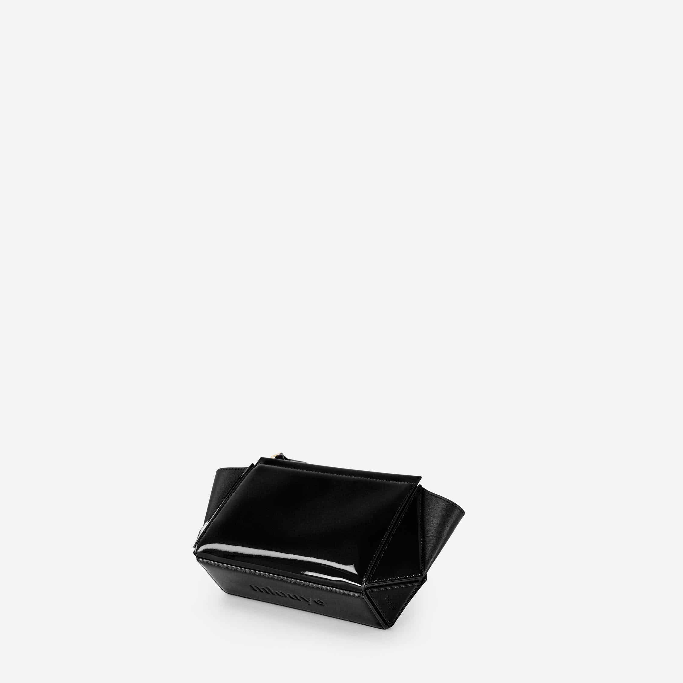 Small Triangle Pouch - Patent Black