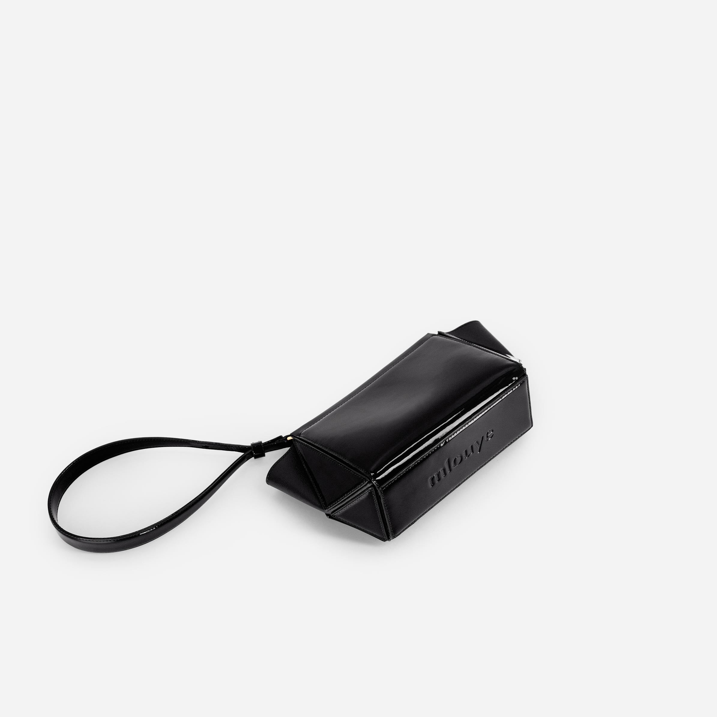 Small Triangle Pouch - Patent Black