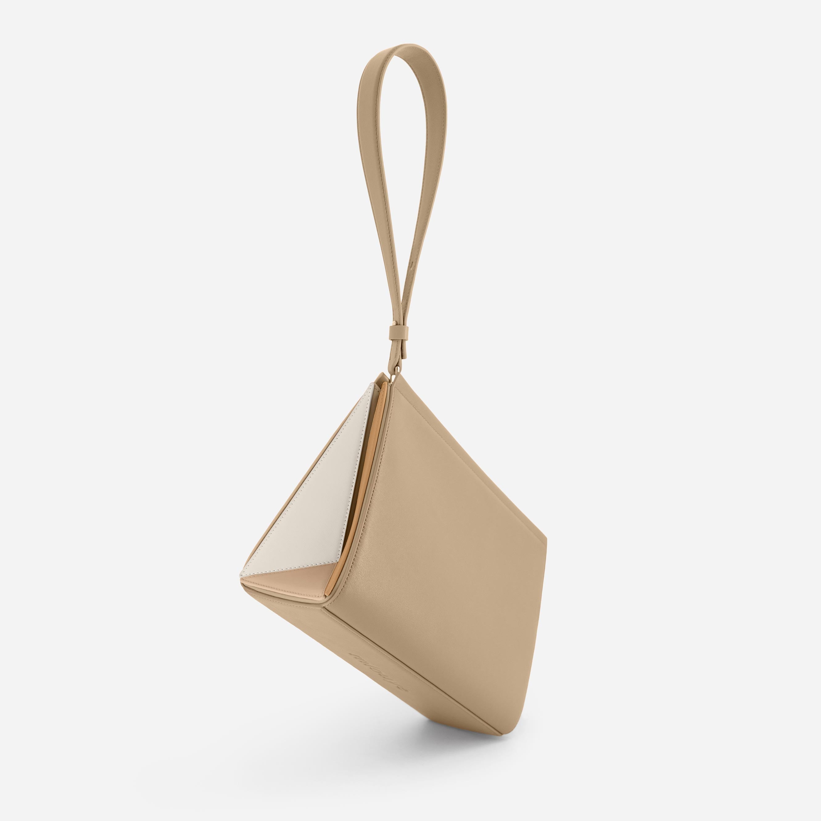 Large Triangle Pouch - Milky