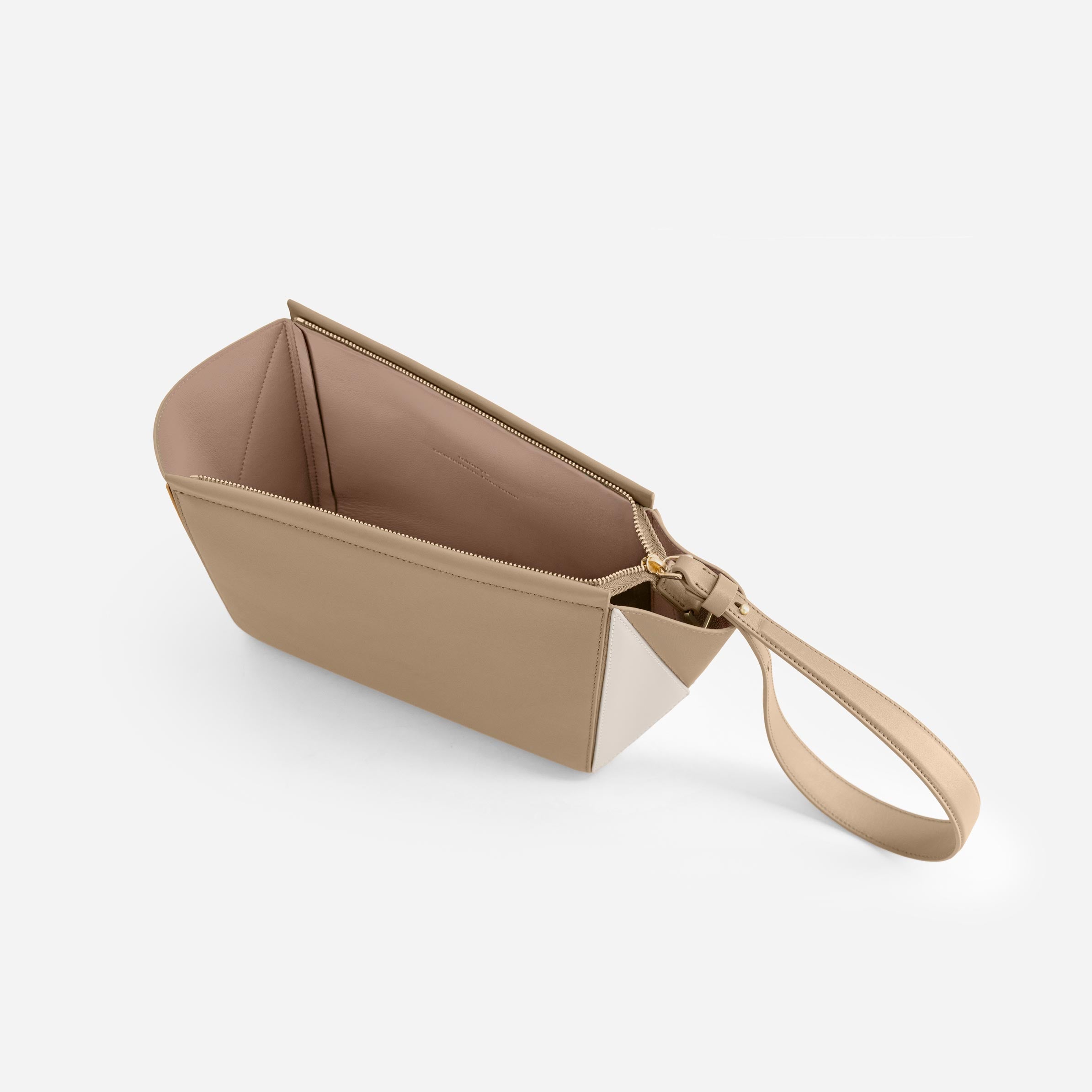 Medium Triangle Pouch - Milky