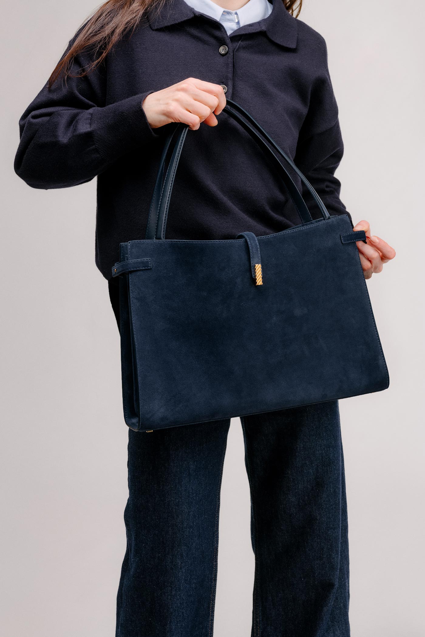 Isla Tote - Suede Marine